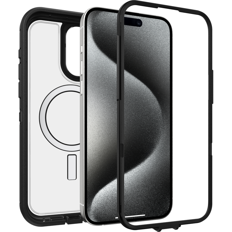 product image 3 - iPhone 15 Pro Max Case Defender Series XT Clear for MagSafe
