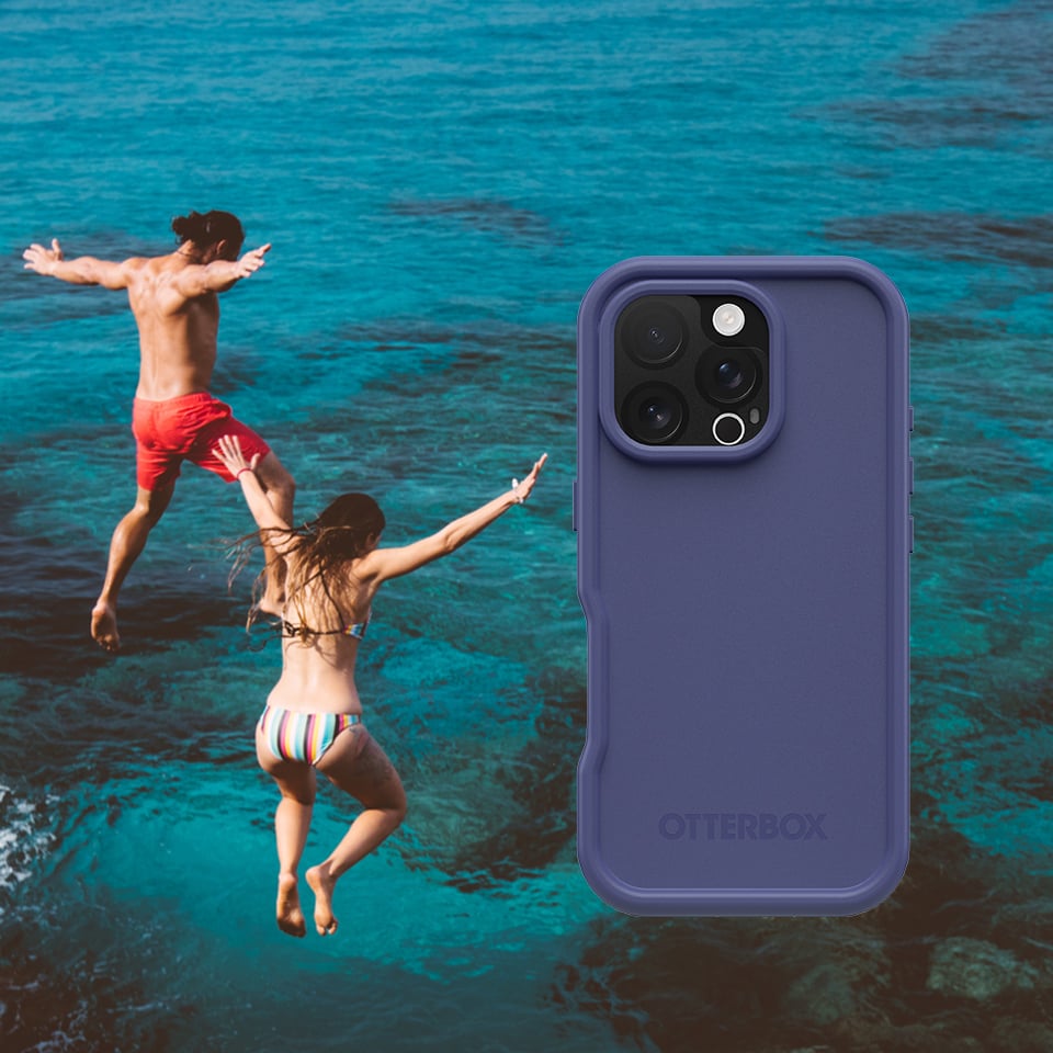 Jumping in Water Waterproof Phone Case | OtterBox